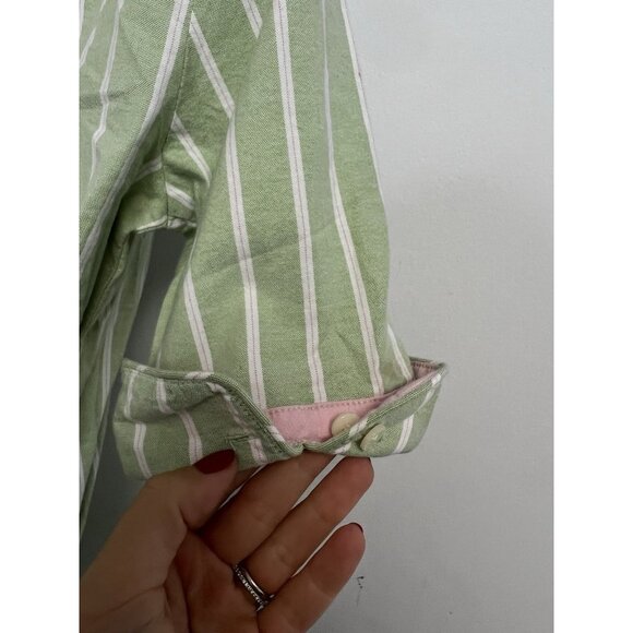 old navy 2005 preppy Y2K cotton striped shirt dress Belted Sz 1 NWT - Picture 11 of 12